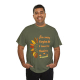 Unisex Ho’oponopono Sunflower T Shirt Healing Affirmation Tee Spiritual Gratitude Mindfulness Inspired Positive Energy Heavy Cotton Graphic Top
