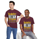 Hustler Original Money Maker Unisex Heavy Cotton Tee Streetwear Graphic Bold Dollar Bill Print Motivational Entrepreneur T Shirt