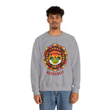 Kathakali Crewneck Unisex Sweatshirt Heavy Blend Pullover Kerala Traditional Dance Art Graphic Indian Culture Onam Festival Malayalam Heritage Design