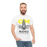 Om Namo Narayanaya Lord Vishnu Devotional Mantra Tshirt Spiritual Hindu Religious Graphic T Shirt For Men Women Bhakti Yoga Festival Wear Temple Visit Gift India