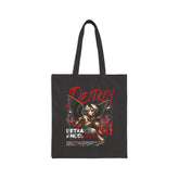 otton Canvas Tote Bag Betrayed Angel Destroy Graphic Gothic Streetwear Black Reusable Shopping Bag Bold Motivational Urban Fashion Accessory
