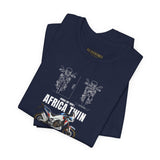 African Twin Adventure Motorcycle Graphic Tee Off Road Touring Bike T Shirt For Riders Explorers Long Distance Travel Motorsport Streetwear Gift