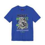 Money Mindset Unisex Jersey Short Sleeve Tee Graphic Black T Shirt Hustle Grind Wealth Entrepreneur Motivational Streetwear Bold Artistic Fashion Outfit