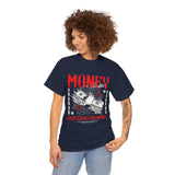 Money Motivation Hustler Mindset Graphic Print Unisex Heavy Cotton Tee Streetwear Power T Shirt