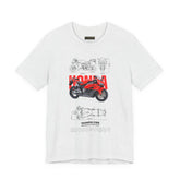 Honda CBR Superbike Blueprint Racing Motorcycle Graphic Tee Sport Bike Track Design T Shirt For Riders Speed Lovers Motorsport Streetwear Gift
