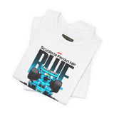 Blue Formula Race Car Graphic Unisex Heavy Cotton Tee High Speed Streetwear for Motorsport Fans and Racing Lifestyle Enthusiasts