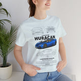 Exotic Blue Supercar Roadster Blueprint Art Unisex Heavy Cotton Tee Premium Streetwear Car Enthusiast Gift Performance Inspired Design Shirt