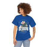 Bloom Stronger Floral Graphic Unisex Heavy Cotton Tee Comfortable Motivational Streetwear Inspirational Empowerment T Shirt Perfect Gift for Nature Lovers Self Growth Casual Wear