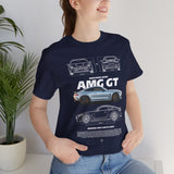 Silver Grand Tourer Coupe Artwork Unisex Heavy Cotton Tee High Performance Inspired Streetwear Graphic Shirt For Car Lovers And Modern Automotive Art Fans