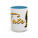 Tate Knight Logo Accent Coffee Mug 11oz 15oz Gold Foil Chess Horse Design Motivational Hustler Ceramic Cup Bold Luxury Inspired Streetwear Gift Drinkware