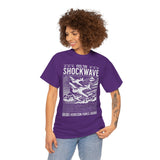 Feel The Shockwave Horizon Force Airplane Graphic Unisex Heavy Cotton Tee Military Aviation Streetwear T Shirt