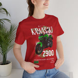 Kawasaki Z900 Green Naked Street Bike Graphic Unisex Heavy Cotton Tee Motorcycle Racing Streetwear Urban Rider Style Gift Shirt