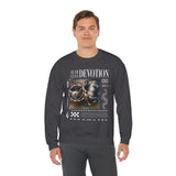 Fearless Devotion Unisex Heavy Blend Crewneck Sweatshirt Courage Loyalty Commitment Graphic Streetwear Pullover