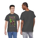 Ruler of the Sea Poseidon Unisex Heavy Cotton Tee Greek Mythology Statue Graphic Gothic Streetwear Bold Artistic Fashion T Shirt