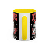 Waste Your Time Accent Coffee Mug 11oz 15oz Ceramic Cup Motivational Hustle Money Clock Graphic Drinkware Bold Entrepreneur Mindset Streetwear Gift