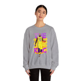 The Court Monarch Unisex Sweatshirt Motivational Basketball Streetwear Bold Athletic Pullover for Champions Dreamers and Sports Lovers