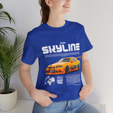 JDM Street Racing Legend Skyline R34 Inspired Supra MK4 Style Unisex Graphic Tee Japanese Drift Car Culture Motorsport Streetwear Shirt