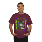 Stalked By Spectator Cyberpunk Graphic Unisex Heavy Cotton Tee Japanese Anime Glitch Streetwear T Shirt