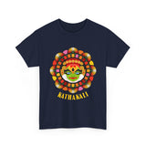 Unisex Kathakali T Shirt Kerala Traditional Dance Art Graphic Tee Indian Culture Festival Onam Heritage Malayalam Performance Heavy Cotton Top