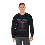 Cultural Angel Statue Graphic Unisex Heavy Blend Crewneck Sweatshirt Gothic Streetwear Aesthetic Bold Artistic Pullover Fashion