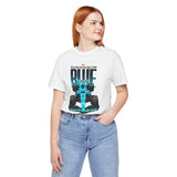 Blue Formula Race Car Graphic Unisex Heavy Cotton Tee High Speed Streetwear for Motorsport Fans and Racing Lifestyle Enthusiasts