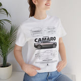 Iconic High Performance Muscle Car Blueprint Art Unisex Heavy Cotton Tee Premium Streetwear For Car Lovers Gearheads Collectors And Everyday Style