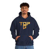 Top G Andrew Tate Graphic Hoodie Black Unisex Streetwear Motivational Hustle Pullover Sweatshirt Gold Typography Design