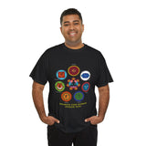 Kundalini Yoga Chakra Graphic T Shirt Awaken The Power Inside You Spiritual Meditation Seven Chakras Sahasrara Muladhara Anahata Yoga Wear Unisex Fitness Wellness Festival Gift India