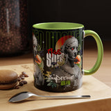 Wicked Supreme Accent Coffee Mug 11oz 15oz Statue Art Graphic Cup Supreme Inspired Streetwear Bust Design Bold Daily Motivation Ceramic Gift Drinkware