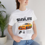 JDM Street Racing Legend Skyline R34 Inspired Supra MK4 Style Unisex Graphic Tee Japanese Drift Car Culture Motorsport Streetwear Shirt