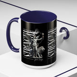 Inspire Strength Ignite Courage Ceramic Mug Motivational Coffee Cup Bold Graphic Durable Everyday Drinkware