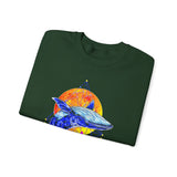 Ballena Cosmic Whale Art Unisex Heavy Blend Crewneck Sweatshirt Vibrant Geometric Ocean Design Premium Streetwear Pullover Soft Fleece Comfortable Fit Bold Marine Life Artwork Perfect Gift for Nature Lovers Dreamers and Creative Souls