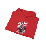 Aliens Exist UFO Graphic Unisex Heavy Blend Hooded Sweatshirt Sci Fi Streetwear Alien Space Hoodie