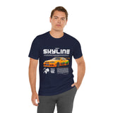 JDM Street Racing Legend Skyline R34 Inspired Supra MK4 Style Unisex Graphic Tee Japanese Drift Car Culture Motorsport Streetwear Shirt