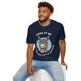 Laughing Donkey Fun Cartoon Unisex Heavy Cotton Tee Bold Humor Streetwear Trendy Graphic Shirt Perfect Gift for Friends Birthdays Casual Wear