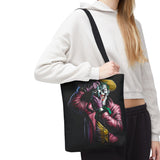 Snapshot of Madness Art Eco Tote Bag Dark Comic Neon Design Premium Canvas Reusable Shopping Bag Streetwear Lifestyle Accessory for Creative Thinkers Artists and Urban Dreamers