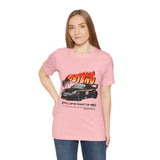 Black Widebody Turbo Racing Car Graphic Unisex Heavy Cotton Tee Streetwear Speed Culture Shirt for Car Enthusiasts