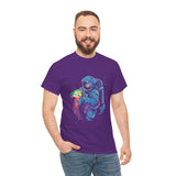 Galactic Dream Astronaut Neon Art Unisex Heavy Cotton Tee Bold Cosmic Streetwear Graphic T Shirt Vibrant Space Design Comfortable Classic Fit Everyday Wear Perfect Gift for Sci Fi Lovers and Creative...