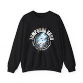 Temporal Echo Lightning Globe Graphic Unisex Heavy Blend Crewneck Sweatshirt Futuristic Sci-Fi Streetwear Pullover