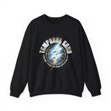Temporal Echo Lightning Globe Graphic Unisex Heavy Blend Crewneck Sweatshirt Futuristic Sci-Fi Streetwear Pullover