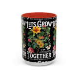 Heart Flower Accent Coffee Mug Bold Anatomical Heart Floral Design Motivational Ceramic Cup Empowering Symbol of Love Strength and Vitality Perfect Gift for Coffee Lovers Friends Birthdays Office Desk and Cozy Tea Moments