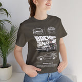 Futuristic Retro Sci Fi Time Travel Car Blueprint Art Unisex Heavy Cotton Tee Premium Streetwear For Vintage Car Lovers Collectors And Enthusiasts