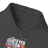 Eyes On Me Boys Medusa Hoodie Comfortable Unisex Heavy Blend Sweatshirt Mythological Streetwear Bold Empowerment Design for Self Expression Perfect Gift for Friends Birthdays Cozy Days Casual Wear