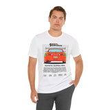 Legendary Orange Street Machine Rear View Unisex Heavy Cotton Tee Powerful JDM Inspired Car Art Graphic Shirt for Collectors and Gearheads