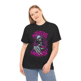 Masters Of Power Realm Unisex Heavy Cotton Tee Cosmic Skull Energy Design Fierce Warrior Spirit Streetwear For Dark Fantasy Lovers And Fearless Achievers