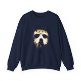 The Silent Mask Unisex Sweatshirt Horror Streetwear Dark Gothic Pullover for Halloween Nights, Fearless Souls, and Mysterious Fashion Lovers