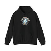 Temporal Echo Lightning Globe Graphic Unisex Heavy Blend Hooded Sweatshirt Futuristic Sci-Fi Streetwear Hoodie Bold Energy
