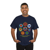 Kundalini Yoga Chakra Graphic T Shirt Awaken The Power Inside You Spiritual Meditation Seven Chakras Sahasrara Muladhara Anahata Yoga Wear Unisex Fitness Wellness Festival Gift India
