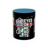 Eyes On Me Boys Medusa Accent Coffee Mug 11oz 15oz Mythological Streetwear Bold Empowerment Design Perfect Gift for Coffee Lovers Friends Birthdays Daily Motivation