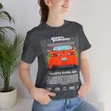 Legendary Orange Street Machine Rear View Unisex Heavy Cotton Tee Powerful JDM Inspired Car Art Graphic Shirt for Collectors and Gearheads